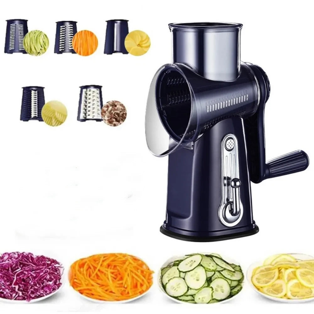 Multifunctional Hand Crank Rotary Vegetable Slicer
