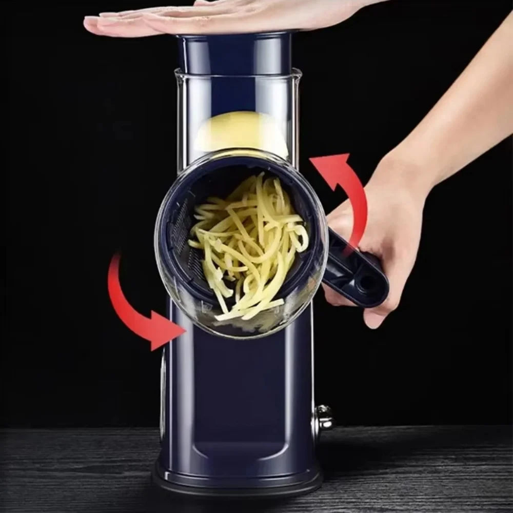 Multifunctional Hand Crank Rotary Vegetable Slicer