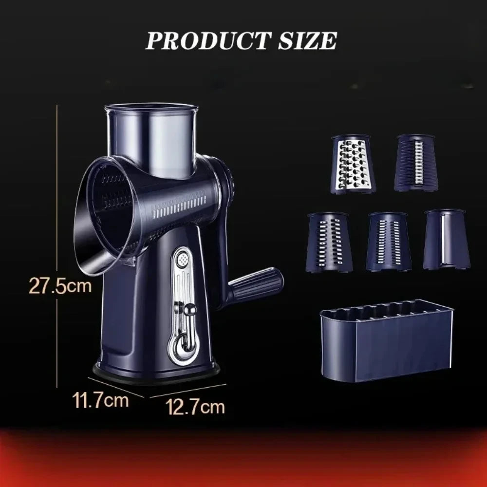 Multifunctional Hand Crank Rotary Vegetable Slicer
