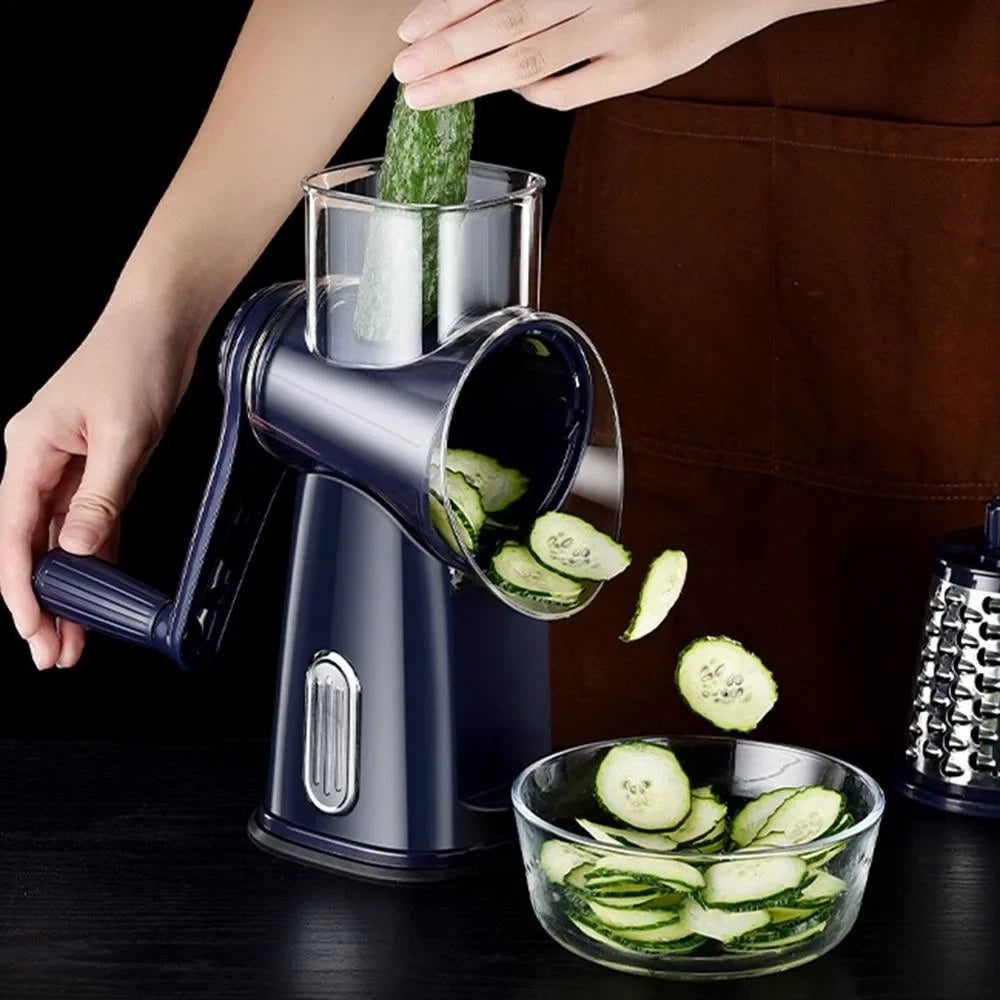 Multifunctional Hand Crank Rotary Vegetable Slicer